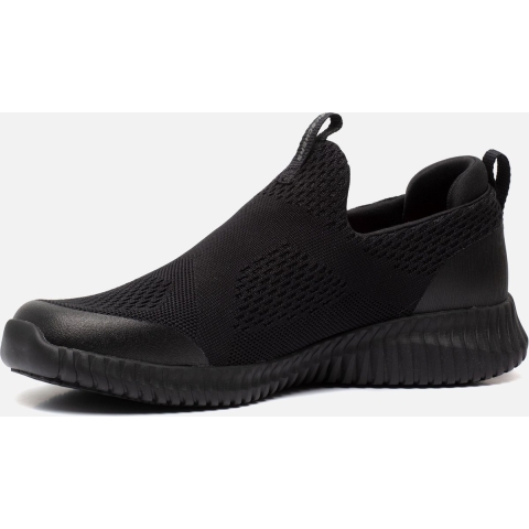 Skechers Workwear Cessnock Textiel Heren Zwarte Sneakers