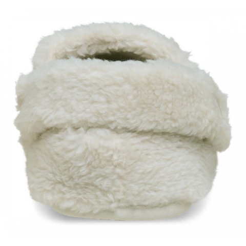 Crocs Classic Cozzzy Polyester Dames Slippers in Stucco