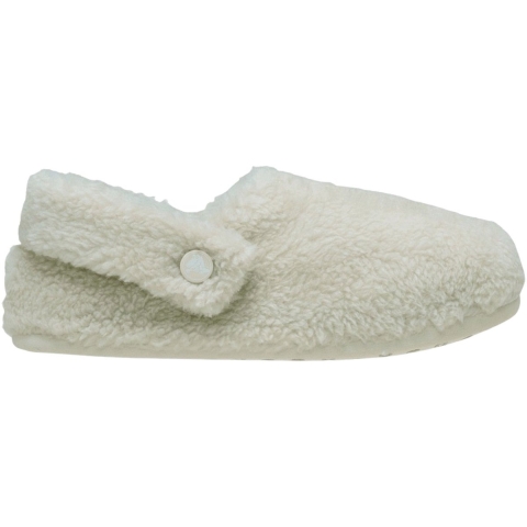 Crocs Classic Cozzzy Polyester Dames Slippers in Stucco