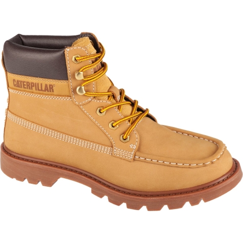 CAT Lifestyle Colorado Moc Toe Leren Heren Honey Reset Enkellaarsjes