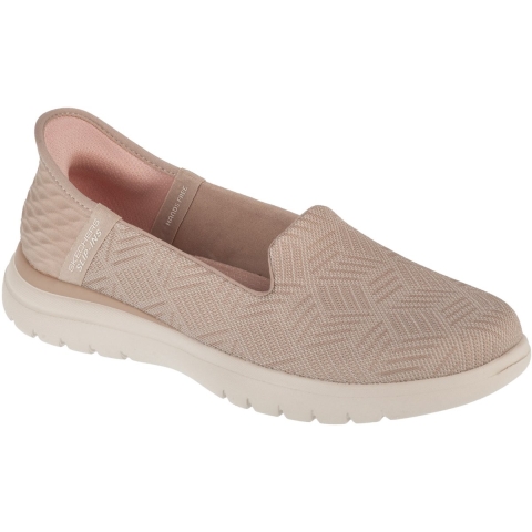 Skechers On-the-GO Flex - Clover Textile Dames Taupe Standaard Sneakers