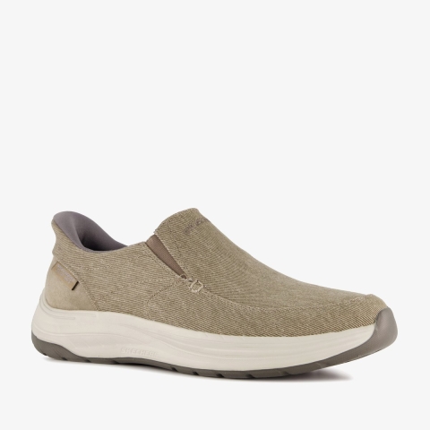 Skechers Decklan - Gulliver Textiel Heren Taupe Standaard Sneakers