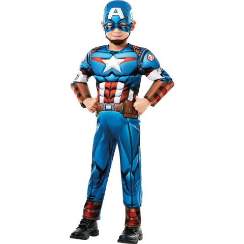 Rubies Kostuum - Marvel Captain America - Rubies - 3-4 jaar (98-104) - Kostuum