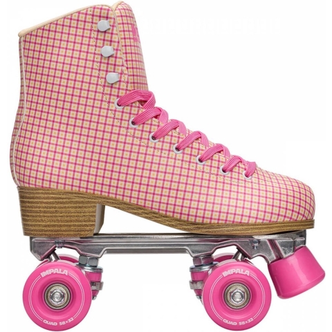 Impala Rolschaatsen - Quad Skate - Roze Schots - Impala - 38 - Rolschaatsen
