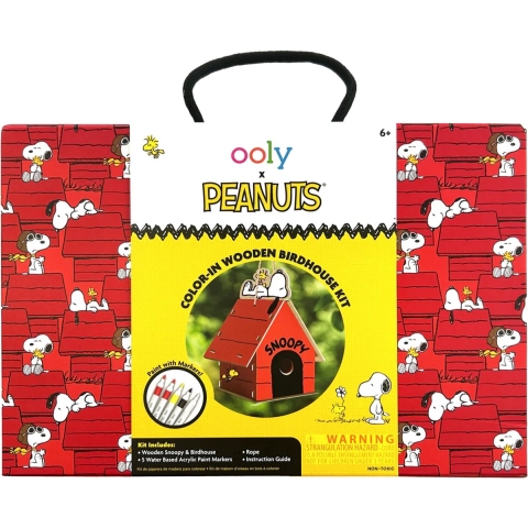 Ooly Creatieve Speelset - PEANUTS - Vogelhuisje m. Markers - Ooly - OneSize - Creatieve Speelset