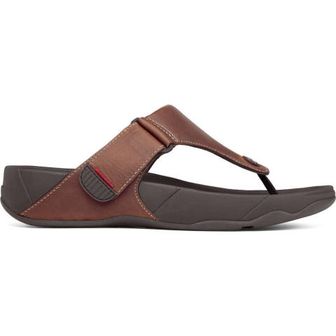 Fitflop Trakk II Lederen Heren Donkerbruin Sandalen