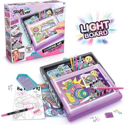 Style 4 Ever Diamant Art 3-in-1 - Style 4 Ever - OneSize - Creatieve Speelset
