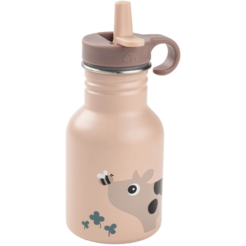 Done by Deer Drinkfles - Roestvrij Staal - 350 ml - Tiny Farm -  - Done by Deer - OneSize - Drinkflessen