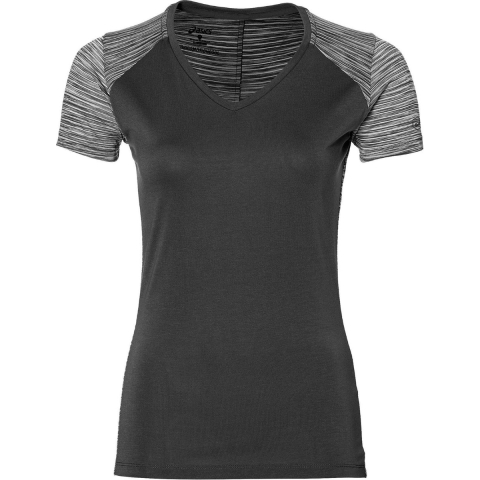 Asics Motion Cool FuzeX Dames Grijs T-shirt