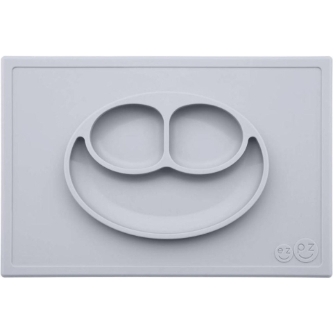 EzPz Happy Mat - Silicone - Lichtgrijs - EzPz - OneSize - Borden