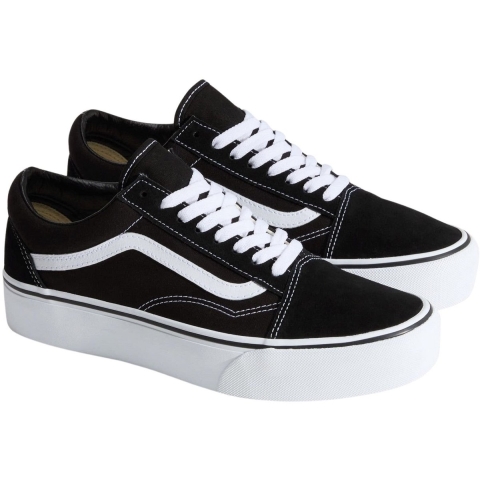 Vans Schoenen - Old Skool Platform - Zwart/Wit - Vans - 39 - Schoenen
