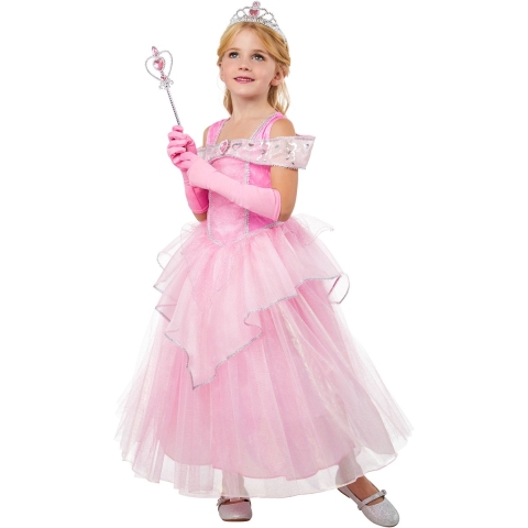 Rubies Kostuum - Roze Princess - Rubies - 7-8 jaar (122-128) - Kostuum