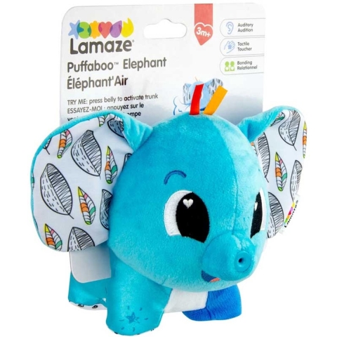 Lamaze Knuffel - 14 cm - Ademende Olifant - Lamaze - OneSize - Knuffel