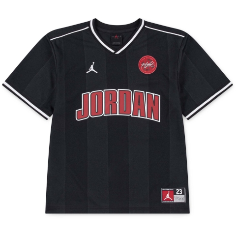 Jordan T-Shirt - Zwart m. Rood - Jordan - 10-12 jaar (140-152) - T-Shirts