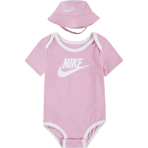 Nike Bodysuit - Bucket Hat/Romper s/s - Roze - Nike - 0-6 mnd - Romper S/S