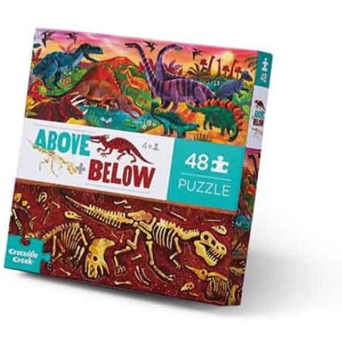 Crocodile Creek Puzzel - 48 Bakstenen - Dinosaur World - Crocodile Creek - OneSize - Puzzel