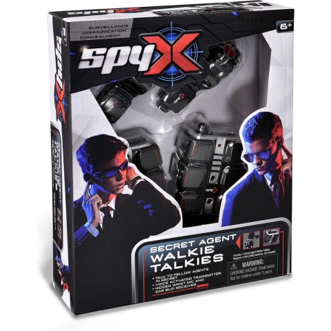 SpyX Walkie Talkies - Geheim Agent - 2 st. - Zwart - SpyX - OneSize - Speelgoed
