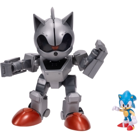 Sonic Speelgoedfiguur m. Licht - Giant Mecha Sonic VS Sonic - Sonic - OneSize - Speelgoed