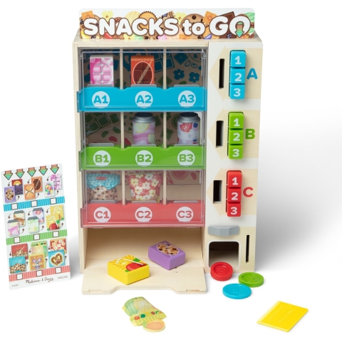 Melissa & Doug Snackautomaat - 19 Onderdelen - Melissa & Doug - OneSize - Speelgoedeten