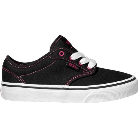 Vans Atwood Lace-Up Zwart Canvas Kinderslippers K2UDDC