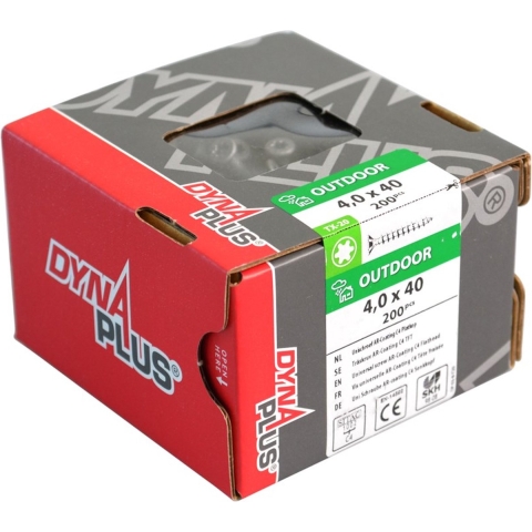 Dynaplus Constructieschroef Ar-Coating Platkop Deeldraad +Snijpunt Torx TX40 8.0X160/80 | 50 stuks - 0281.08.63201