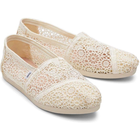 Toms Apargata Crochet Natural Espadrilles Dames Sandaal Beige