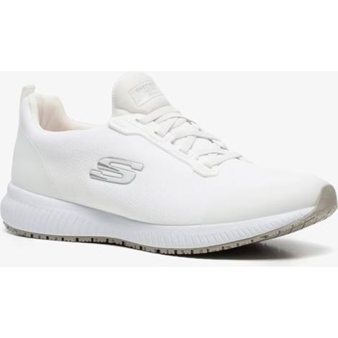 Skechers Dames Squad Slipbestendige Veter Veiligheidsschoenen
