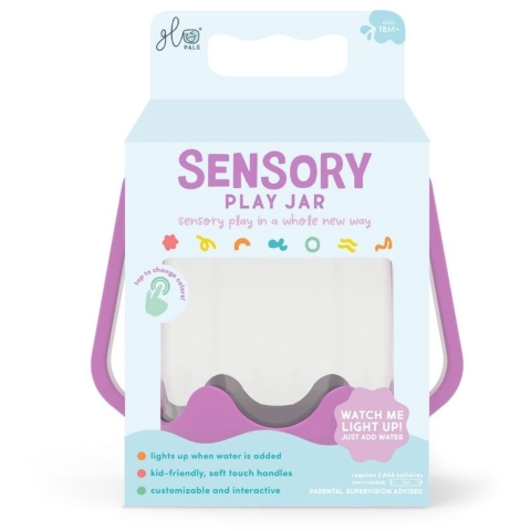 Glo Pals Sensorische pot m. Licht - Paars - Glo Pals - OneSize - Speelgoed