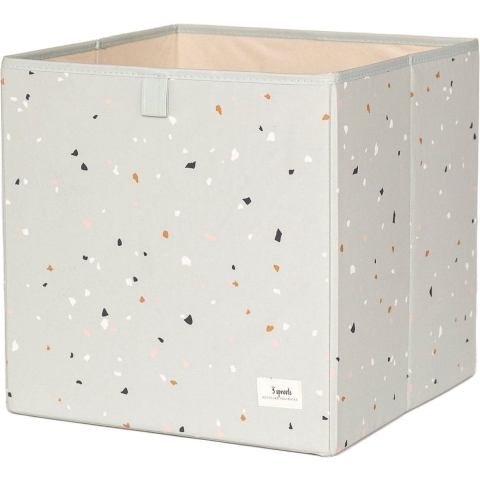 3 Sprouts Opbergbox - 33x33x33 cm - Terrazzo/Groen - 3 Sprouts - OneSize - Opbergen