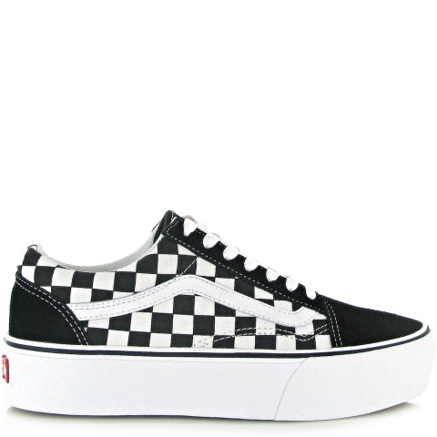 Vans Schoenen - Old Skool - Schaakbord - Zwart/Off White - Vans - 40 - Schoenen
