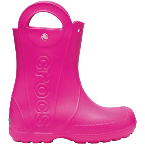 Crocs Regenlaarzen - Handle It Rain Boot K - Roze Verpletteren - Crocs - 30/31 - Regenlaarzen