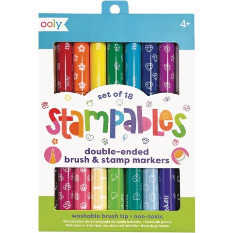 Ooly Dubbelzijdig Markers - 18 stk - Stempelbaar - Ooly - OneSize - Marker