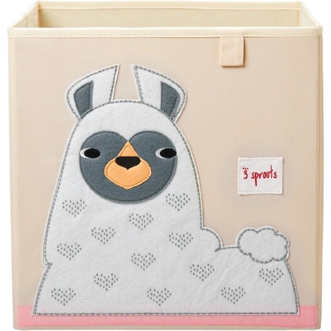3 Sprouts Opbergbox - 33x33x33 - Lama - 3 Sprouts - OneSize - Kisten