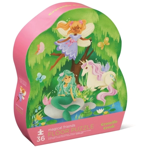 Crocodile Creek Puzzel - 36 Bakstenen - Magical Friends - Crocodile Creek - OneSize - Puzzel