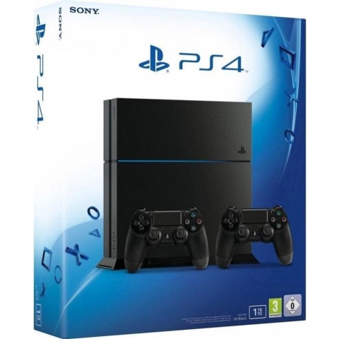 Sony PlayStation 4 Slim (PS4 Slim) | Normal Edition | 1 TB | 2 Controller | zwart | Controller zwart