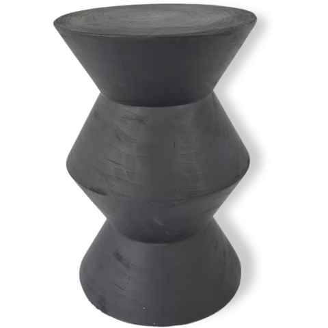Indore Home woodside bijzettafel stool massief hout boomstam -