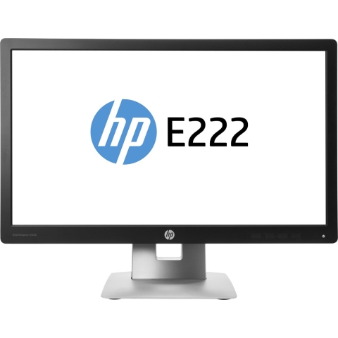 HP EliteDisplay E222 | 21.5"| zwart/zilver