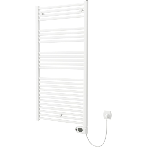 Plieger Elba - Elektrische handdoekradiator - Klokthermostaat 700 Watt - Wit