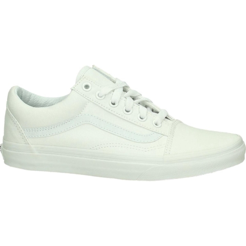 Vans Old Skool Womens Canvas Trainers - (Echt Wit)