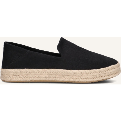 TOMS Carolina 100% Katoen Zwarte Damesspadrilles
