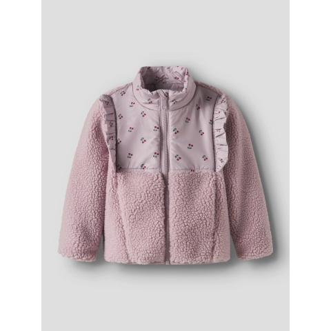 Name It Fleece Jas - NmfMinna - Keepsake Lilac - Name It - 3 jaar (98) - Fleece Jassen