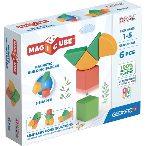 Geomag Magneetset - Magicube Starter Set - 6 Onderdelen - Geomag - OneSize - Magnetisch speelgoed