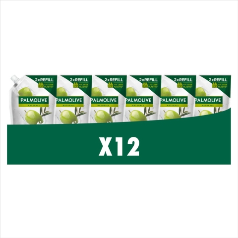 12x Palmolive Handzeep Navulling Doypack Naturals Olijf Melk 500 ml