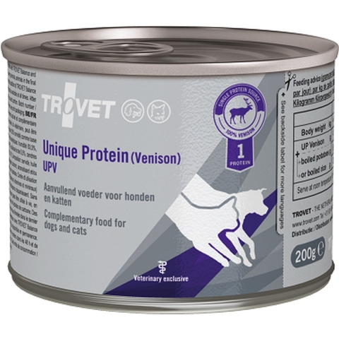 Trovet UPV Unique Protein (Venison) Hond&Kat | 6 x 200 g