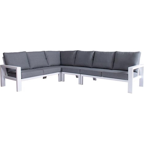 Benton Hoek Loungebank Wit Buitengewoon de Boet - Buitengewoon de boet