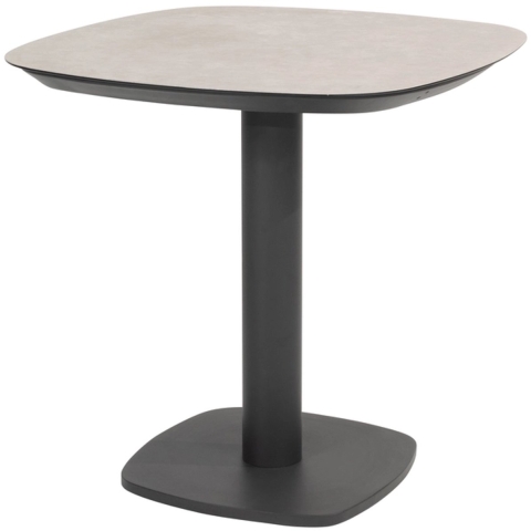 Taste Manolo dining tafel keramiek print antraciet 75 x 75 cm 4SO - 4so