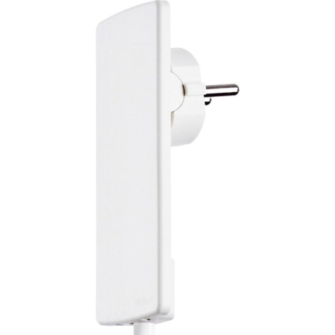 EVOline 1510.0000.0300 Platte stekker met randaarde Kunststof Met uittrekhulp 230 V Wit IP20