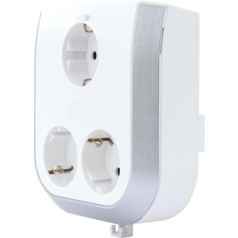 REV 0020340112 4-voudig Stopcontactsplitter Wit