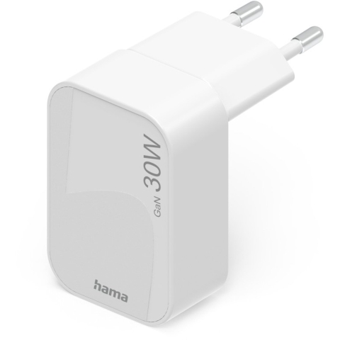 Hama Snellader GaN 1x USB-C PD 30W Wit