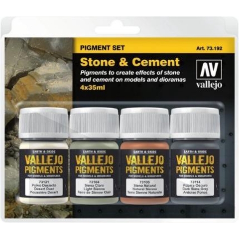 Pigment Set: Stone&Cement (Vallejo)